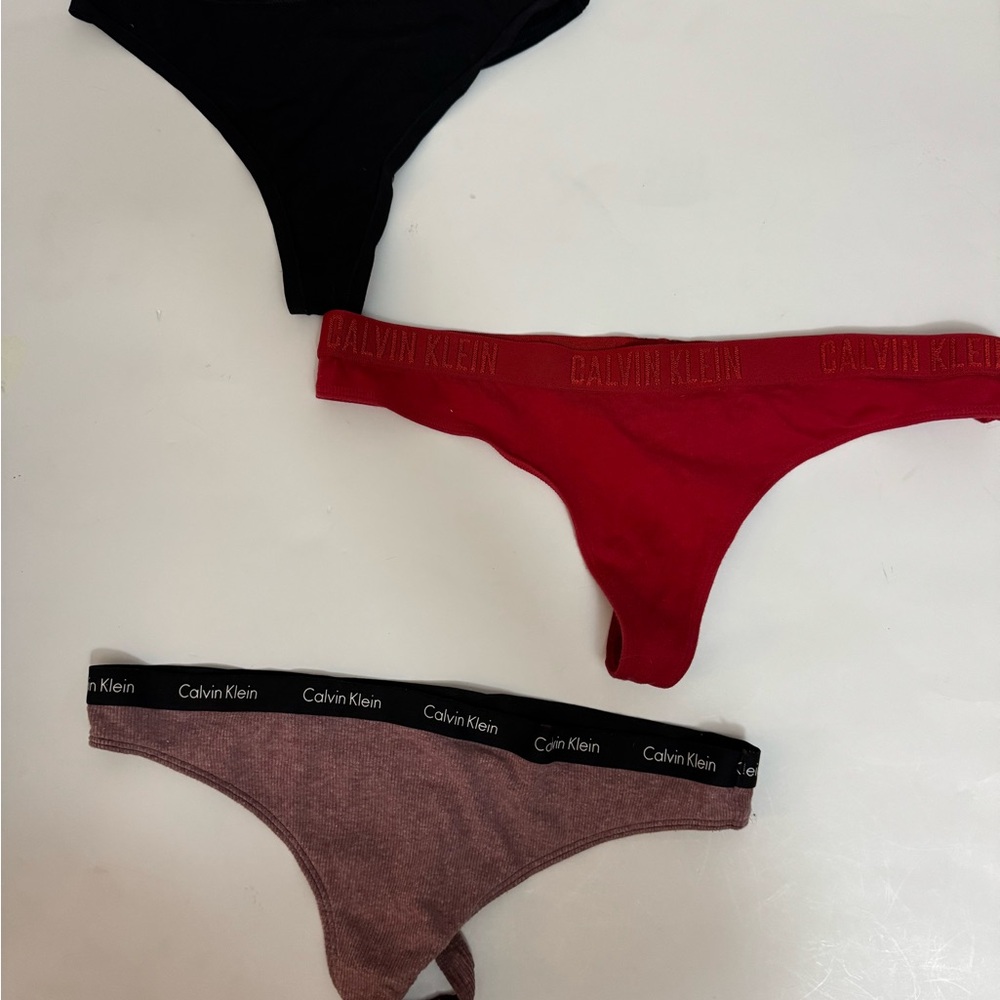 Calvin Klein Underwear Trio - Black, Red, Brown